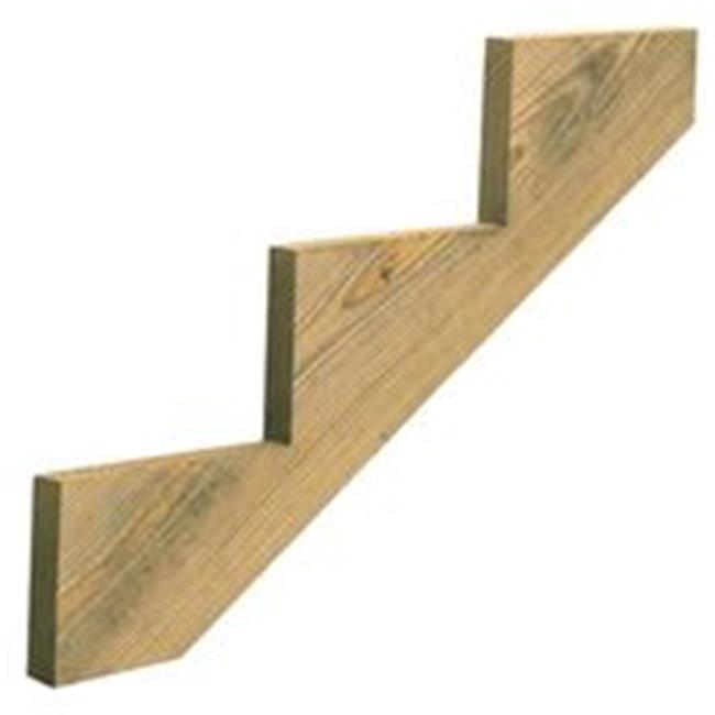 6 Step Pressure Treated Cedar Tone Stair Stringer Walmart Com<script async src=