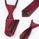 thumbnail image 3 of Nuevo diseño de corbata preanudada con cremallera para hombre o mujer, color liso, estrecha, de poliéster, 5 cm, 8 colores., 3 of 4