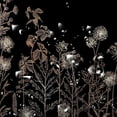 thumbnail image 4 of Black and Gold Floral Shower Curtain, Vintage Dark Boho Aesthetic Dark Wildflower Botanical Flowers Shower Curtain for Bathroom, Rustic Nature Art Printed Fabric Shower Curtain with Hook, 70X75IN, 4 of 5