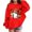 Red, variant on Toddler Boys Hoodie for Kids Sweatshirt Pullover Casual Loose Cute Print Long Sleeve Hoodie Sport Top Pullover Shirts ,Size 3-4T , Red