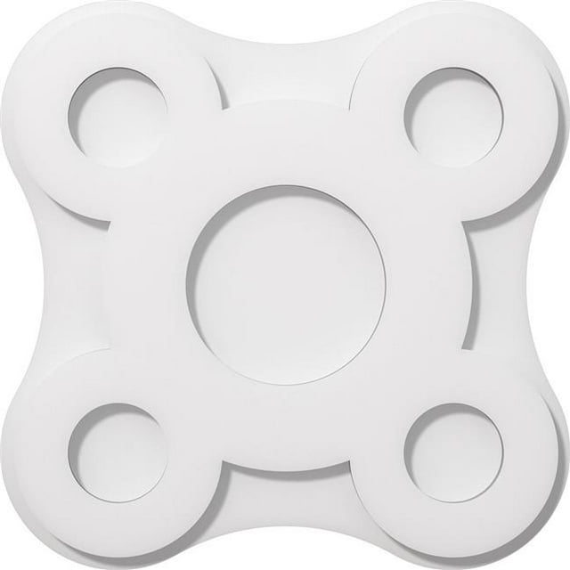 Ekena Millwork CMP16LA 16 Pouces x 5.5 Pouces Carré Luna Architectural Grade PVC Contemporain Médaillon de Plafond