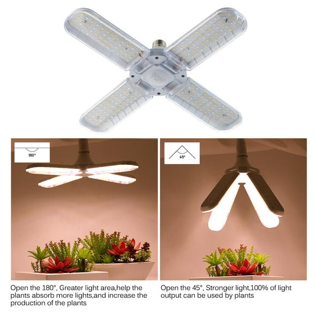 Luz LED Plegable perfecl 48W 4 Hojas E27