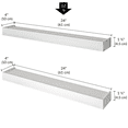 thumbnail image 5 of Ballucci Modern 24" Floating Shelves, Set of 2 Wood Wall Mount Shelves, White, 5 of 9
