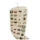 thumbnail image 3 of BRIGHTFUFU Organizador de joyas colgantes Bolsa de joyería de joyería de pared de armario de doble cara con 80 bolsillos (beige), 3 of 4