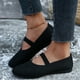 thumbnail image 4 of Zapatos Sin Cordones Punto para Mujer Planos Con Punta Redonda Transpirables Antideslizantes Viajes Al Aire Libre, 4 of 9