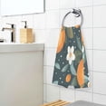 thumbnail image 3 of Yayeee 100% Cotton Hand Towels for Bathroom 16" x 28" Soft Absorbent Kitchen Towel, Green Oranges, 3 of 7