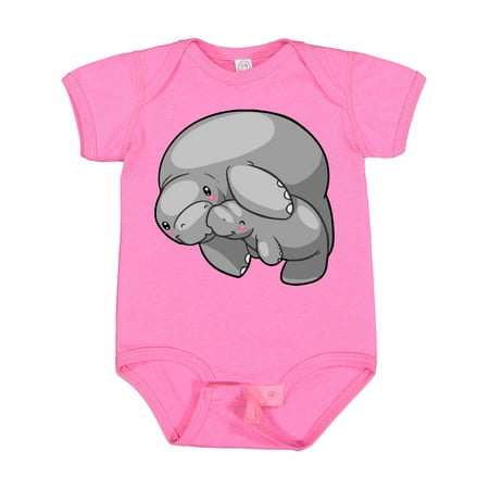 

Inktastic Cute Manatee Family Gift Baby Boy or Baby Girl Bodysuit