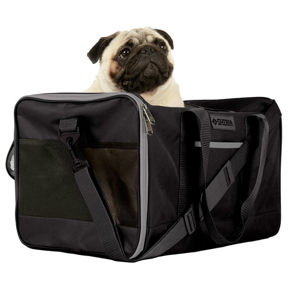 Sherpa Essential Soft Sided Pet Carrier for Cats & Dogs - Black, Large