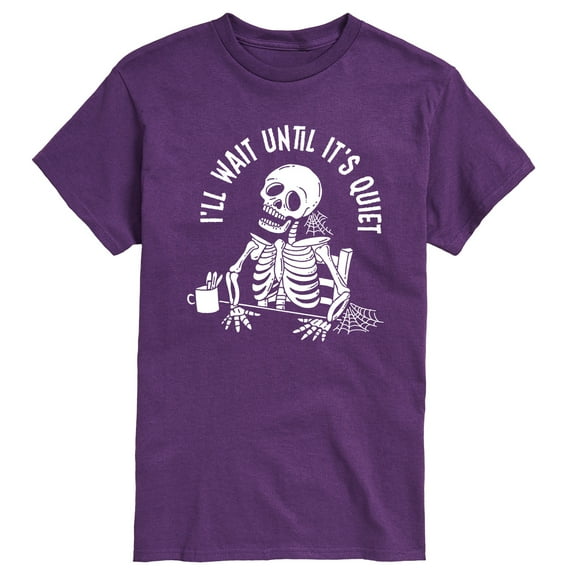 Instant Message - I'Ll Wait Skeleton - Women's Short Sleeve Graphic T-Shirt