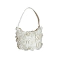 thumbnail image 2 of Floral Handbag for Women Flower Clutch, Trendy Crossbody Evening Bag for Cheongsam, Elegant Prom Party Purse with Handle, Lightweight Satin Flower Shoulder Bag for Wedding Guest, 2 of 9