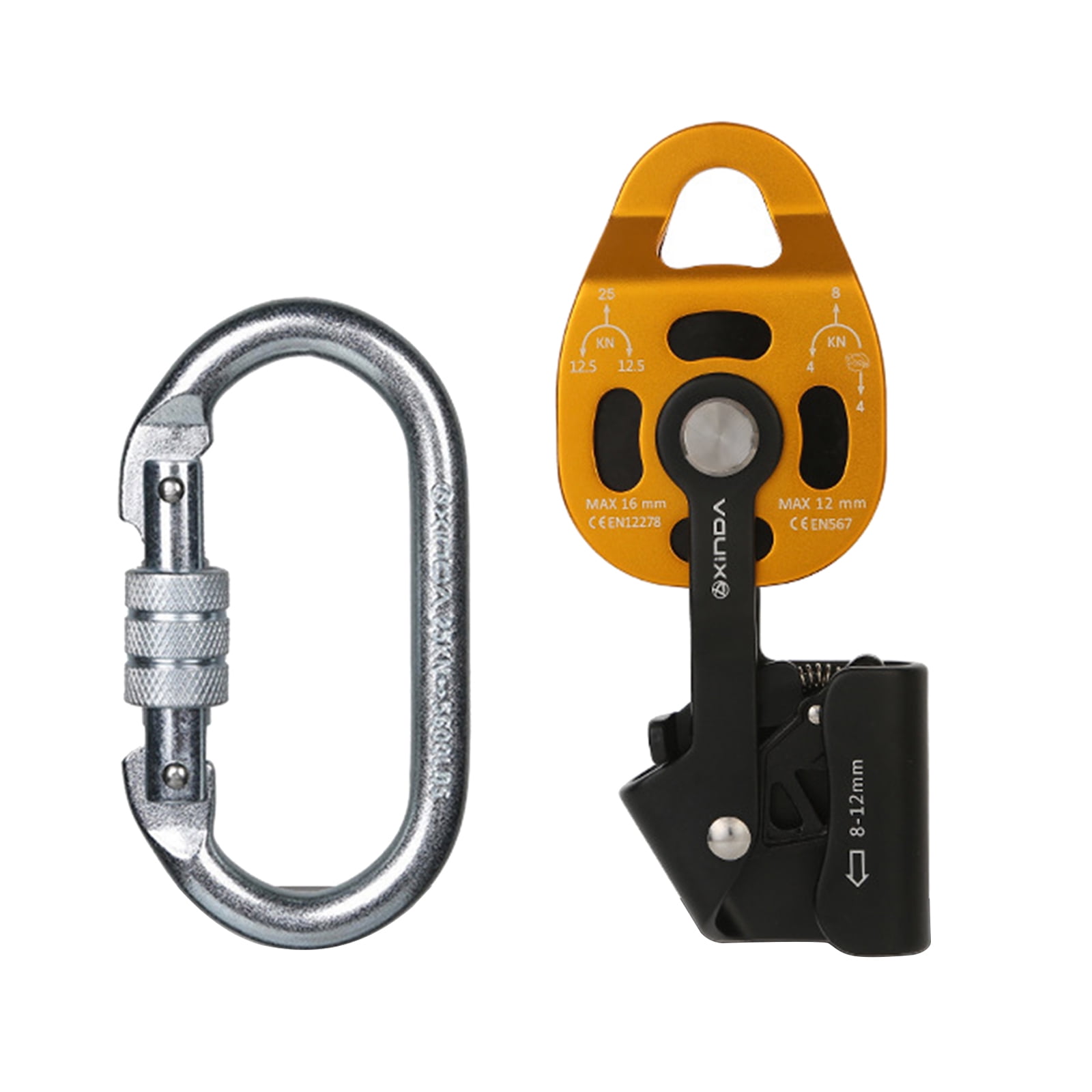 Rock Climbing Tree Arborist Mechanical Prusik Pulley Pulling Device Equipment