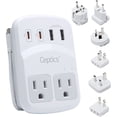 thumbnail image 1 of Adaptador de viaje Ceptics WPS-5B, 2 tomas USB-A, USB-C para EE. UU., 20 W, 1 of 9