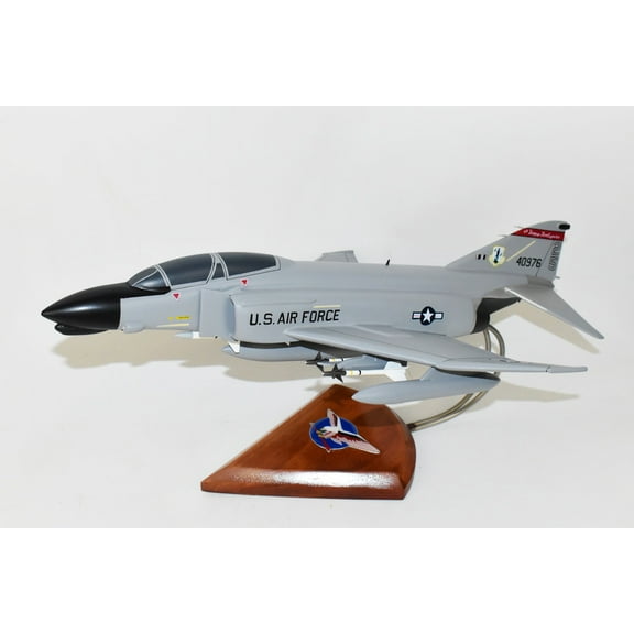 178th Fighter Squadron F-4D Model, 1/42 (18") Scale, Mahogany, McDonnell Douglas