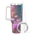 thumbnail image 2 of Sikiie Beautiful Flower Blue Bird Insulated Stainless Water Bottle Lid Travel Mug Cup Insulated Tumblers Cup 40oz Ice Bully With Handle, 2 of 8