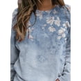 thumbnail image 3 of FASHIONWT Women Trendy Activewear Tops Long Sleeve Round Neck Print Sweatshirt, 3 of 4