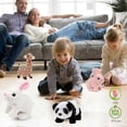 thumbnail image 4 of Electronic Plush Rabbit Toy, Easter Bunny Interactive Toy, Playful Bunny Hops Around Makes Sounds Wiggles Ears, 4 of 5