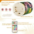 thumbnail image 5 of Yayeee Flameless Candles with Remote Flickering Battery Operated Multi Color Changing, Flamingo Pattern, 5 of 7