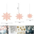 thumbnail image 2 of Christmas Snowflake Decorations Christmas Tree Pendant Ceiling Windowsill Hanging Ornaments For Home Outdoor Holiday Decor, 2 of 4