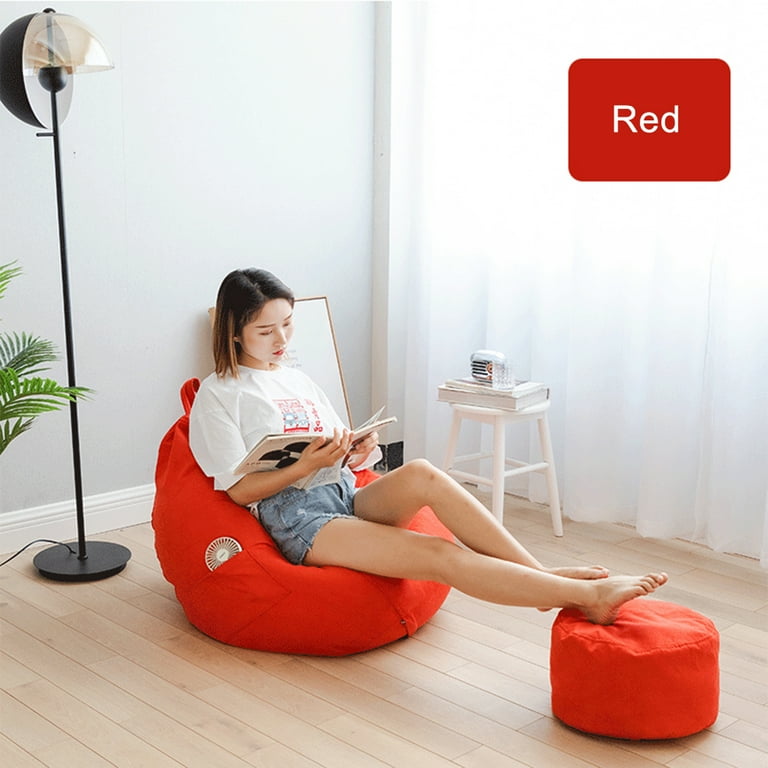 Living Room Puff Rocker Sofa Puff Chair Cover Lazy Sofa Cover