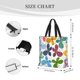thumbnail image 3 of Disketp Colorful Butterflies Bolsa Tote de Lona para Mujer, Bolso de Hombro y Cruzado con Cierre de Cremallera, 3 of 7