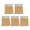 B, variant on 5 Pcs Clear Sticking Note Waterproof Memos Pad Macaroon Color Notepads Adhesive Sticking Pad for Workers
