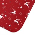 thumbnail image 3 of Red Christmas Deer Pattern Dish Drying Mat for Kitchen 1 Pack, Ultra Absorbent Microfiber Dishes Drainer Mats,18x24in(46x61cm), 3 of 4