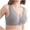 Gray, variant on hoksml Women's Ribbed Nursing Bra, Front Button Closure Wireless Maternity Bra for Breastfeeding, 5 Colors