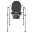 Equate Steel Foldable 3In1 Bedside Toilet Commode, 400Lb Weight