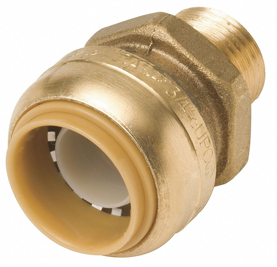 Sharkbite Reducing Adapter,Push,3/4 x 1/2 In.  U138LF