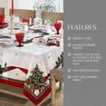 thumbnail image 3 of Home Fashions Villeroy & Boch Toy''s Delight Christmas Wrinkle Resistant Fabric Tablecloth, Holiday Table Decor, 60"x102" Rectangle, Multi, 3 of 6