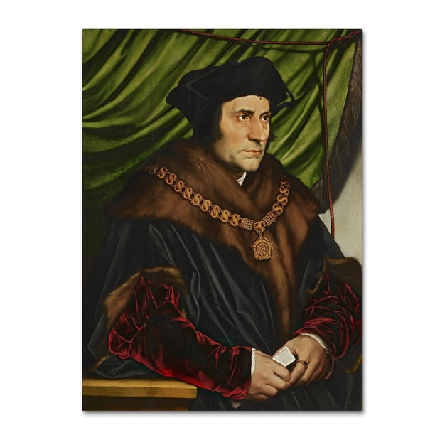Trademark Fine Art Sir Thomas More Canvas Art By Hans Holbein Walmart Com Walmart Com