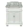 thumbnail image 5 of Elizabeth 30" Bathroom Vanity with White Cabinet and Carrara Marble Top, 5 of 6