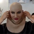 thumbnail image 1 of Máscara completa de látex para Halloween con cuello, máscara facial antiarrugas espeluznante de cabeza completa, máscara de látex, accesorios para fiesta de Cosplay, máscara para cara de mujer, 1 of 2