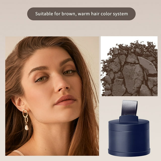 EGNMCR Poudre pour Cheveux, Combleur de Cheveux pour Hommes et Femmes, Retouche, Résistant à la Sueur, Imperméable, Poudre avec Miroir, solution pour Modifier Instantanément la Ligne de Cheveux
