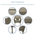 thumbnail image 4 of Jeco Clark 3 Piece Wicker Patio Conversation Set in Gray, 4 of 9