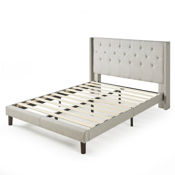 zinus annette bed frame upholstered platform