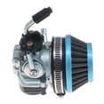 thumbnail image 1 of Carburador de motocicleta Cola con Filtro de 58 mm para 49 50 60 80cc Mini Bike Scooter Plata, 1 of 5