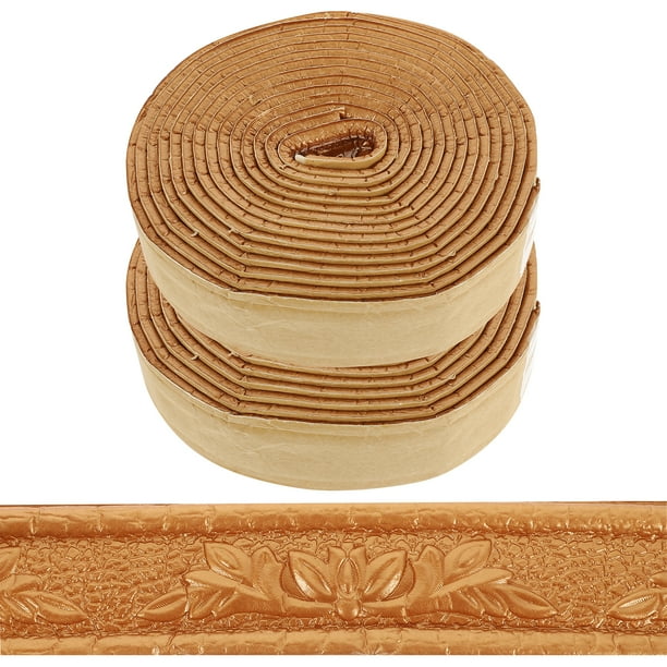 Moldura de 2 rollos moldura autoadhesiva ajustador de calma de calma para el borde del techo