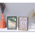 thumbnail image 3 of FrostHike Metal Photo Collage Frame - tabletop Picture Frame with LOVE Decoration for Desk (Gold. 5x7), 3 of 5