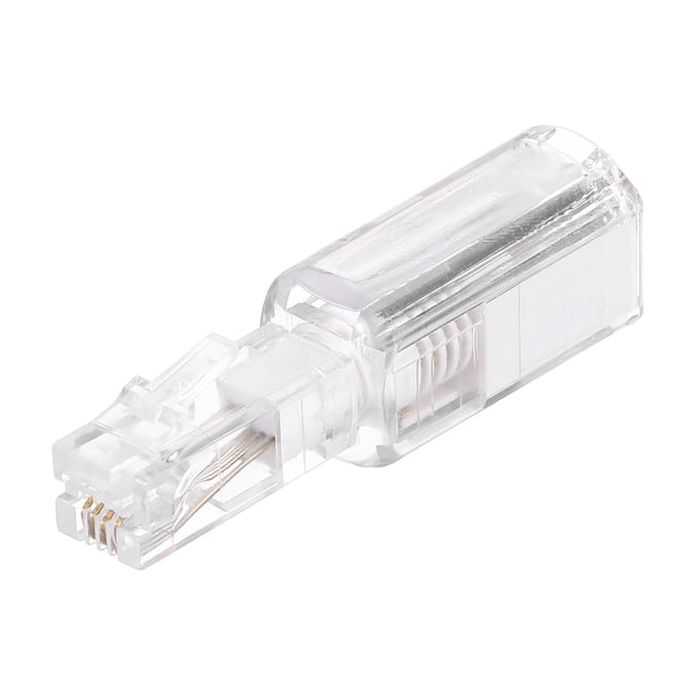 Desenredador de Cables Telefónicos, Desenredador de Cables Telefónicos 360° Anti Enredos, Blanco Transparente
