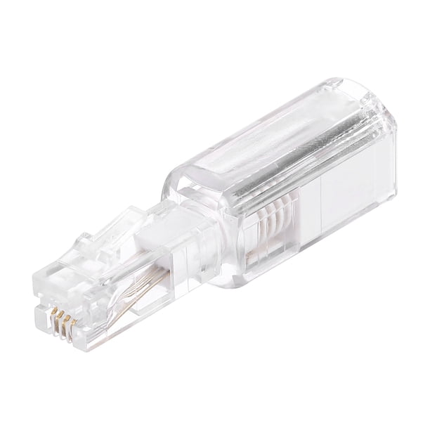 Desenredador de Cables Telefónicos, Desenredador de Cables Telefónicos 360° Anti Enredos, Blanco Transparente