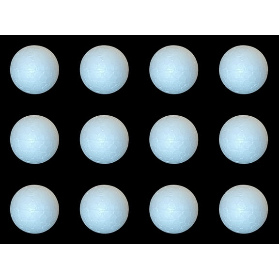 CalCastle Craft 12 Pack Mini to Jumbo White EPS Foam Balls for Modeling 1" 2" 2.5" 5" 8" (2.5" - 12 pc)