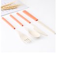 thumbnail image 4 of Cutlery Spoon Wheat Straw Plastic Tablespoons Chinese Chopsticks Hiking Table Dining Set Kitchen Tableware Dinner Knives Buffet, Water Red, 4 of 5