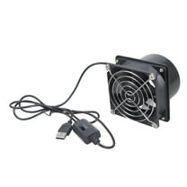 USB 3-Speed Exhaust Fan 3000RPM 50CFM Removable For Kitchen Bathroom Greenhouse Ventilation