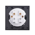 thumbnail image 4 of 2 Gang 1 Way Random Click Push On / Off Wall Light Switch With LED Indicator Tempered Crystal Glass Panel 16A Grey ,Trusted and Reliable, 4 of 4