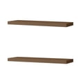 thumbnail image 5 of FM FURNITURE Iva Floating Wall Shelf in Melamine Brown (Set of 2), 5 of 7