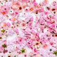 thumbnail image 5 of CHENjy Pink Flowers, Artificial Flowers, Faux Flowers Rose Fabric Heads for Crafts DIY Home Decor Wedding Bouquets and Wildflower Garland, 20 Pcs 12 Styles,Yellow, 5 of 7