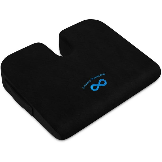 Everlasting Comfort Car and Truck Seat Cushion, Memory Foam Wedge Chair