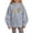 Grey, variant on Oversized Hooded Sweatshirt for Boys Girls 1st Grade Pullover Hoodies Lightweight Long Sleeve Drop Shoulder Fleece Outerwear