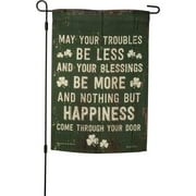 Primitives by Kathy 108594 May Your Troubles Be Less Garden Flag, 18-inch High, Polyester